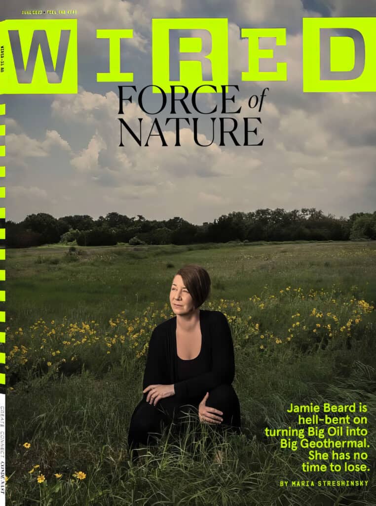 Jamie Beard on the cover of Wired magazine 2023